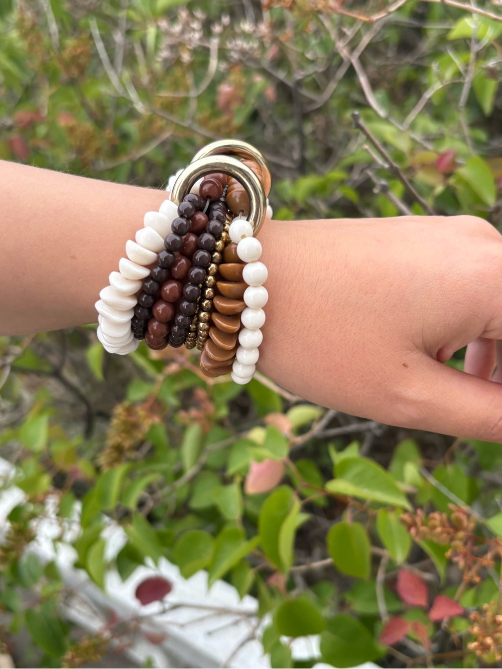 Shell &Shell Muilt-Strand Beaded Bracelet - Picture 7 of 8